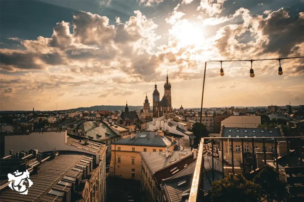 Vista panoramica de Cracovia