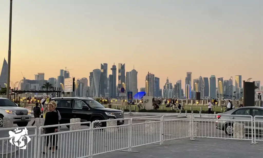 Vista panoramica de Doha desde el Souq Waqif