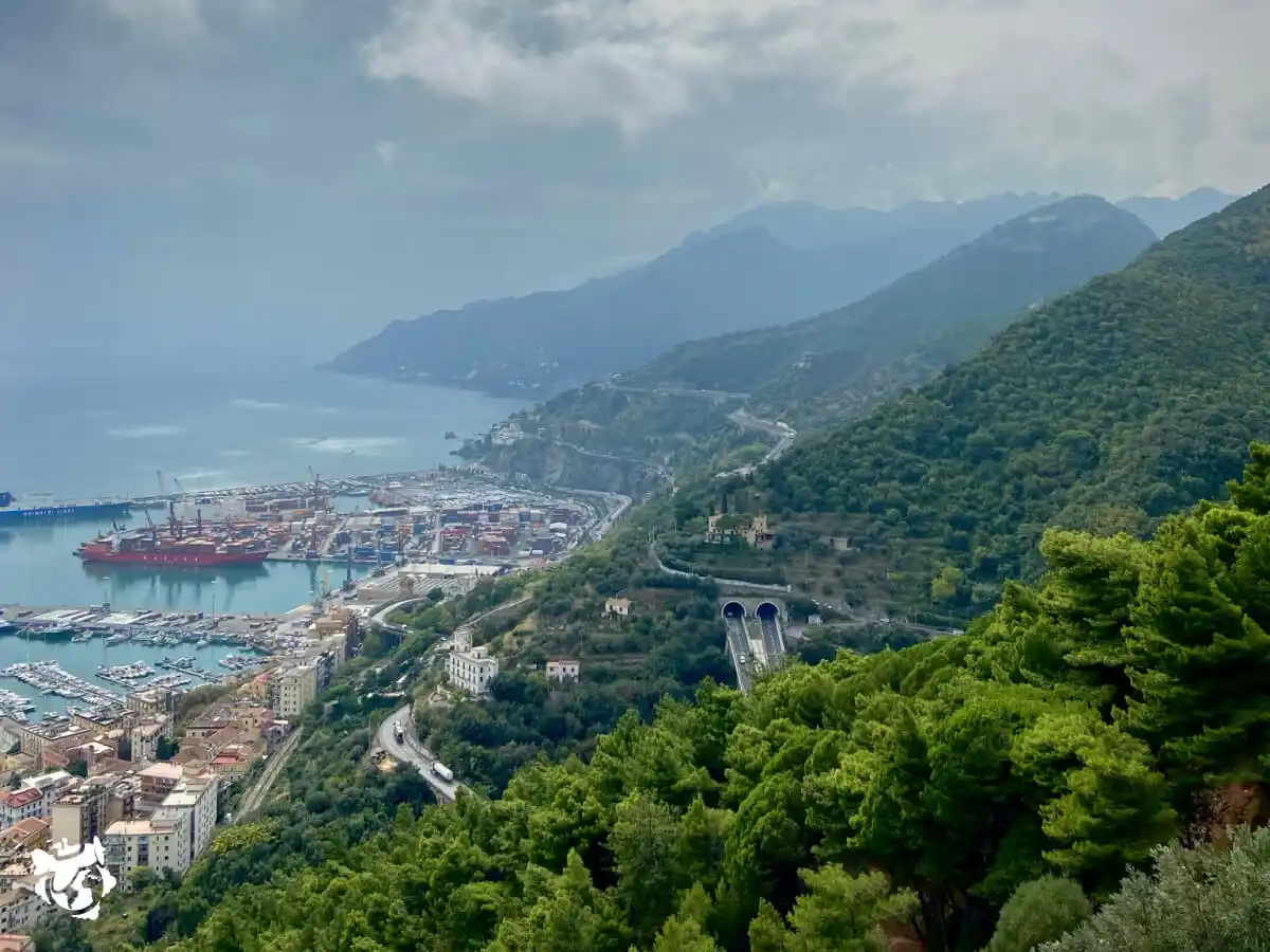 Vista desde el Castillo Arechi Salerno Italia