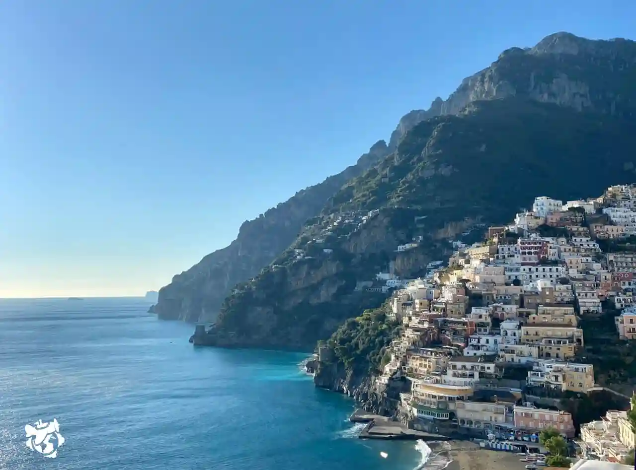 Vista panorámica de Positano, Costa Amalfitana