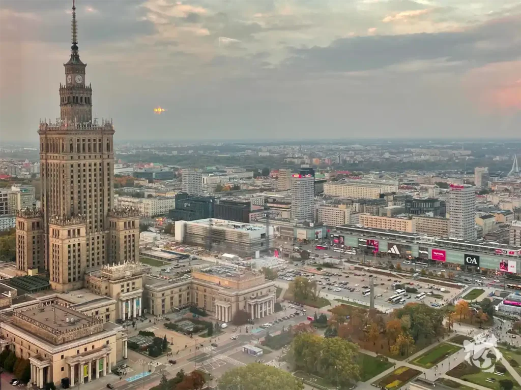 Vista Panorámica de Varsovia | Panorama Sky Bar | Hotel Marriot, Warsaw