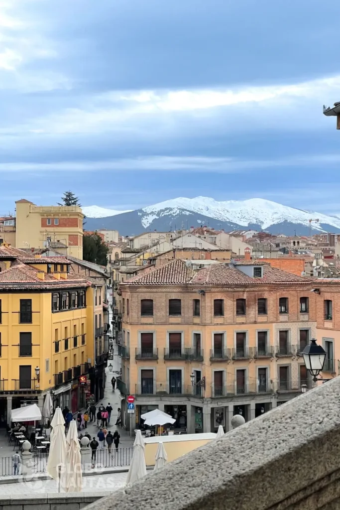 Mirador del Postigo del Consuelo en Segovia en invierno
