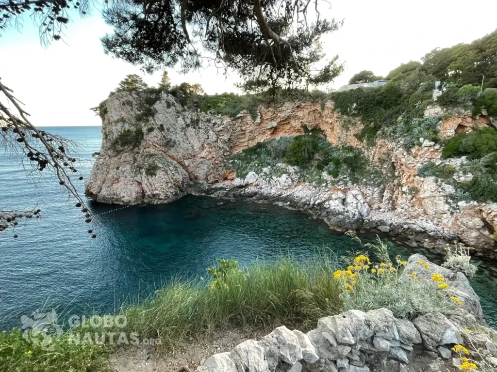 Dubrovnik, vista del mar adriático