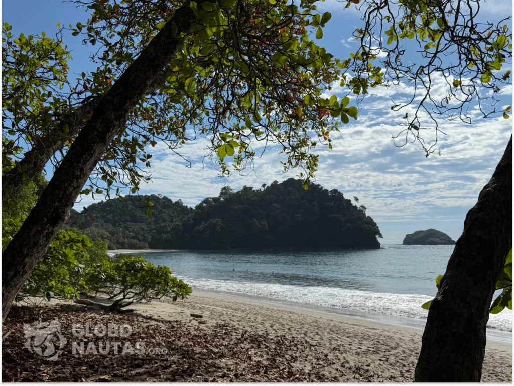 Beach inside Manuel Antonio National Park in Costa Rica
