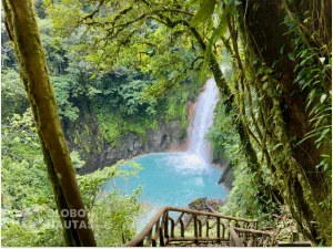 Rio Celeste Waterfall in Costa Rica | Parque Nacional Volcan Tenorio